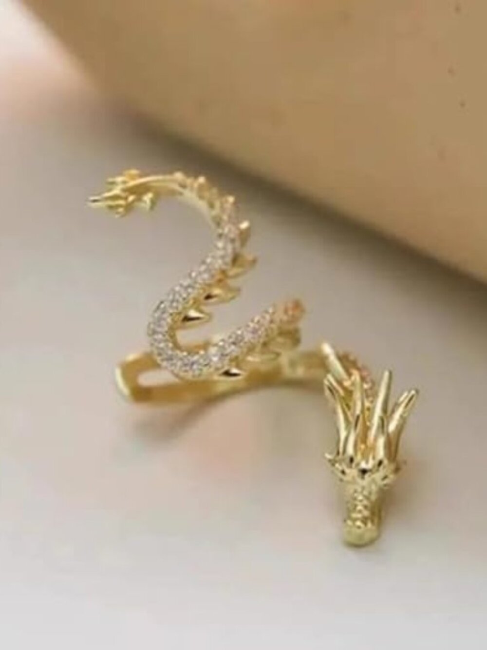 New - 1 Pair Non-Pierced Dragon Ear Cuffs,Ear Cuff Non Piercing Helix Cartilage